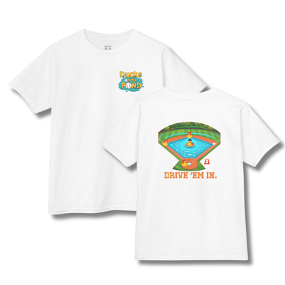 Youth Ducks on the Pond Baseball T-Shirt