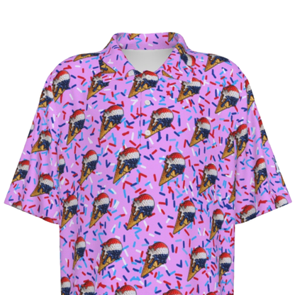 Teen / Youth UV Protection Polo Shirt, Ice Cream Golf Balls