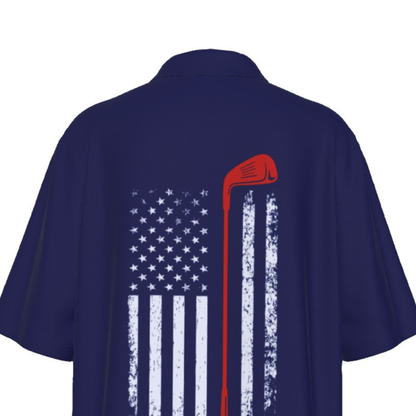 Youth UV Protection Patriotic Golf Polo Shirt