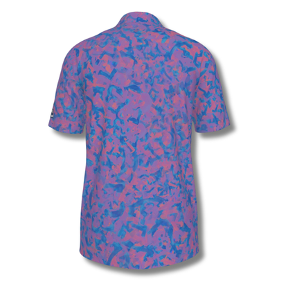 Men's Kaleidoscope Pattern UV Protection Polo Shirt