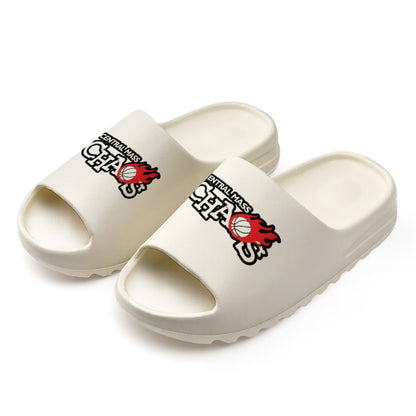 Teen/Adult CMC Basketball Slides - Black and White