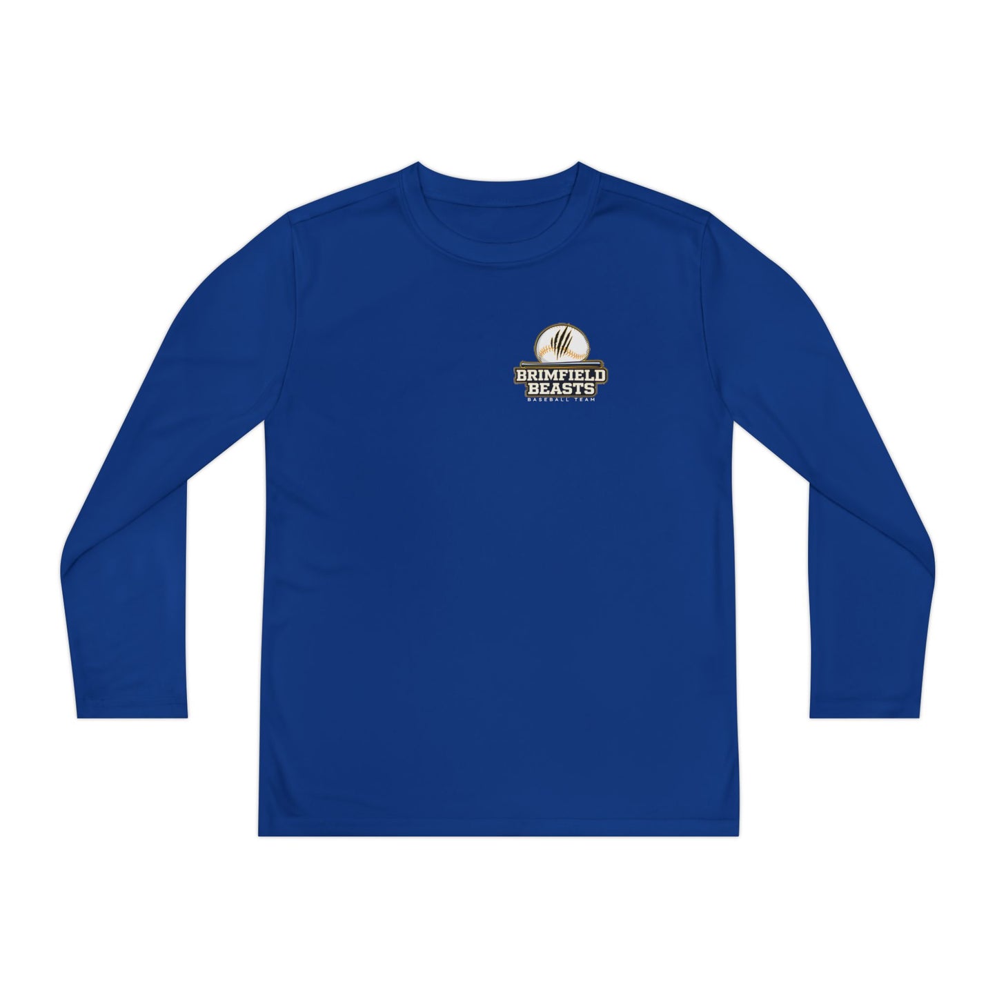 Youth Brimfield Beasts Baseball Sport-Tek Long Sleeve Competitor Tee - Non-Personalized