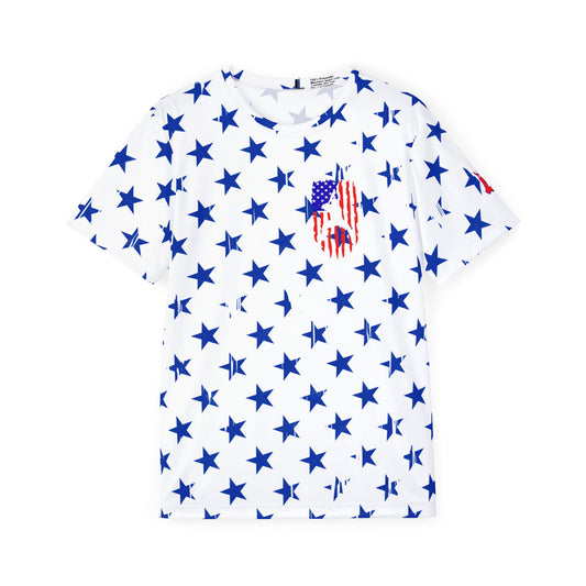 Adult Baseball American Flag Stars and Stripes Sports Jersey T-Shirt