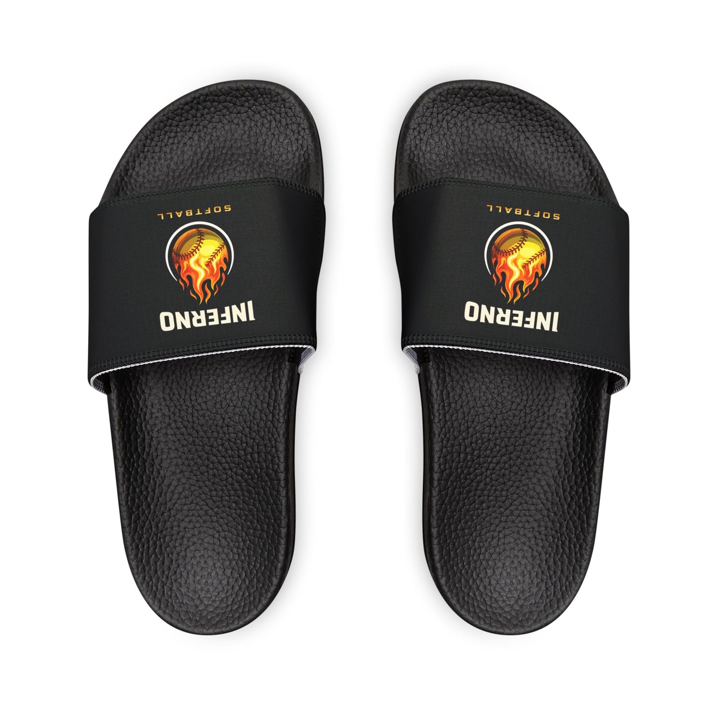 Youth Brimfield Inferno Softball Removable Strap Slides - Not Personalized