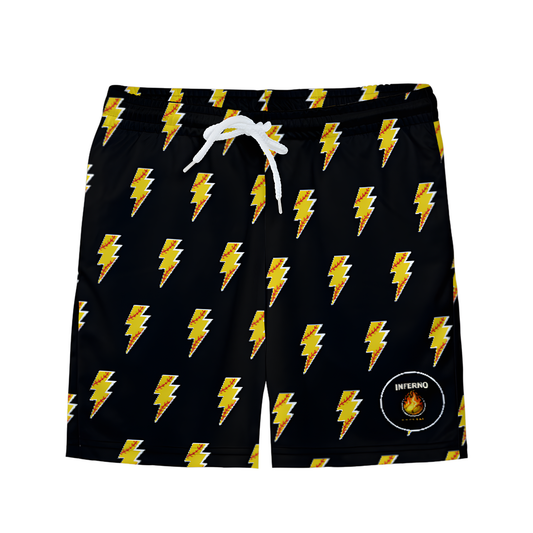Youth Brimfield Inferno Lightning Bolt Mesh Shorts