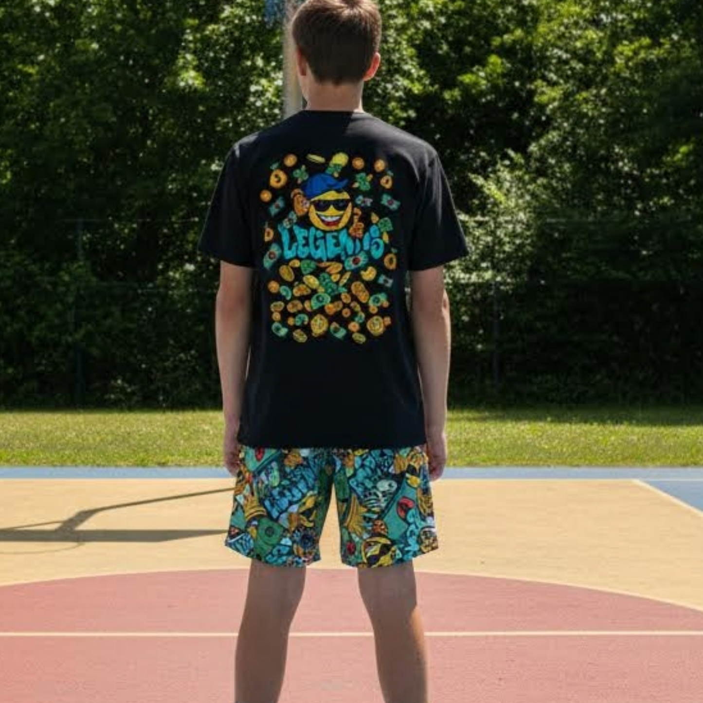 Legends Crown Graffiti All Sports Shorts