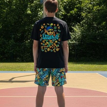 Legends Crown Graffiti All Sports Shorts