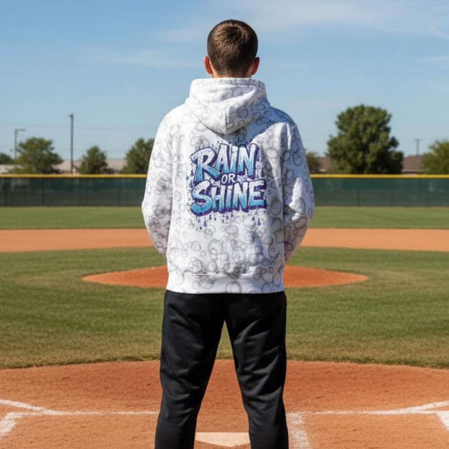 Unisex Adult Rain Delay Fleece Lined Hoodie