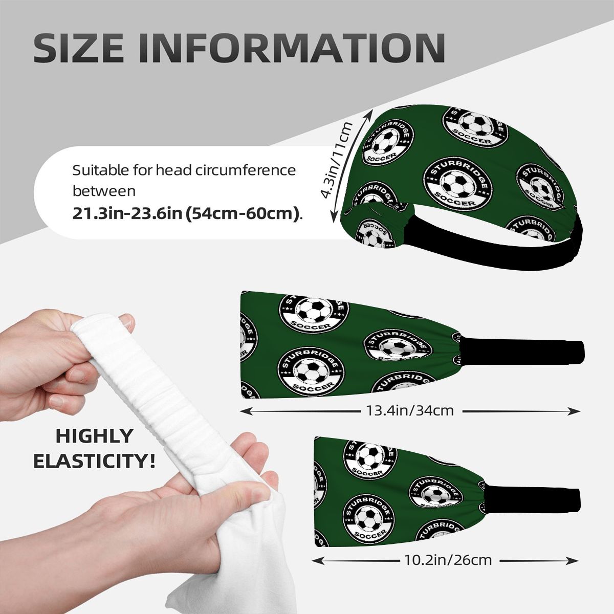 Sturbridge Youth Soccer Elastic Sports Headband