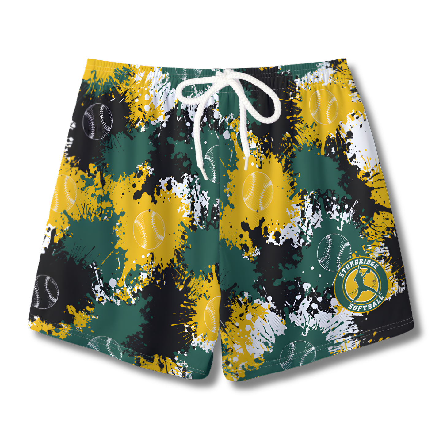 Youth Sturbridge Softball Shorts - Paint Splatter Edition 1