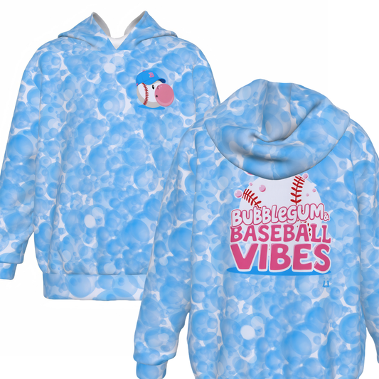 Youth Baseball Bubblegum Vibes Hoodie