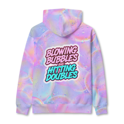 Unisex Baseball Softball Hoodie, Doubles and Bubbles
