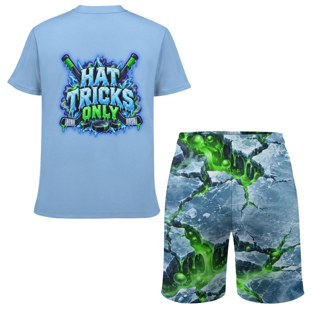 Boys Hockey Mesh Shorts and T-Shirt Set