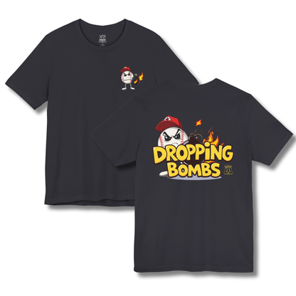 Youth "Dropping Bombs" Baseball Humor Tee