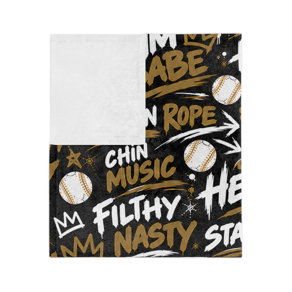 Dugout Talk Baseball Super Soft Plush Blanket