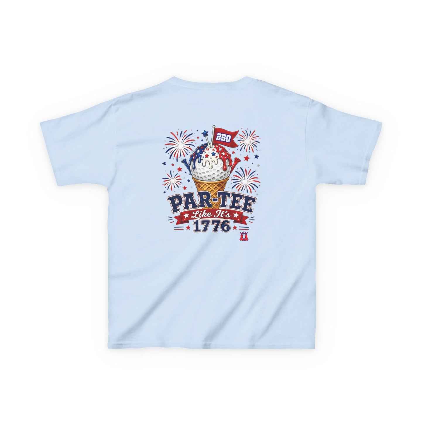 Kids Patriotic Golf T-Shirt Par-Tee Like It's 1776