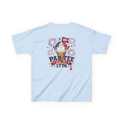 Kids Patriotic Golf T-Shirt Par-Tee Like It's 1776