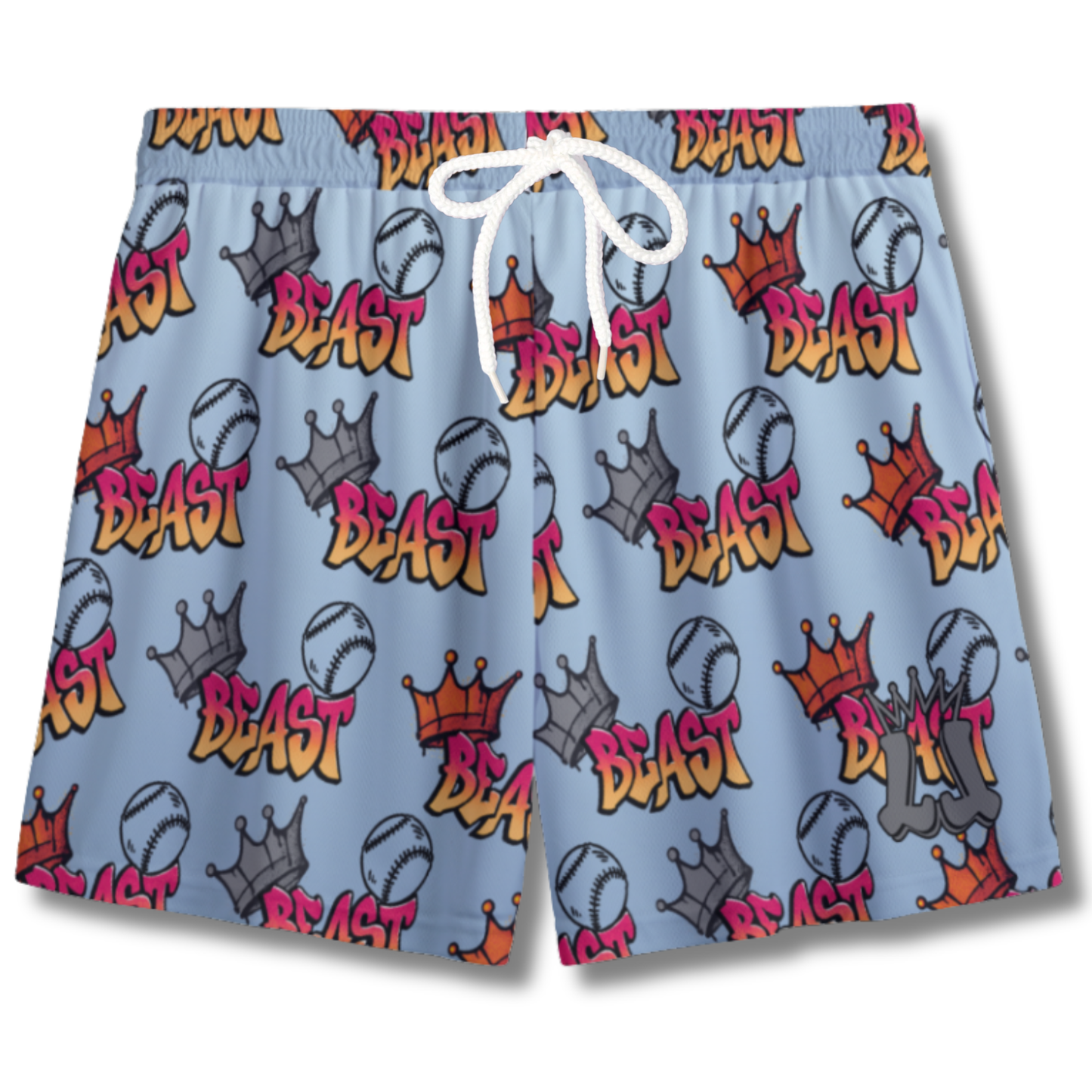 Youth Beast Mode Baseball Mesh Shorts