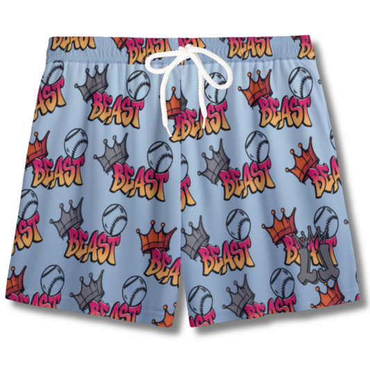 Youth Beast Mode Baseball Mesh Shorts