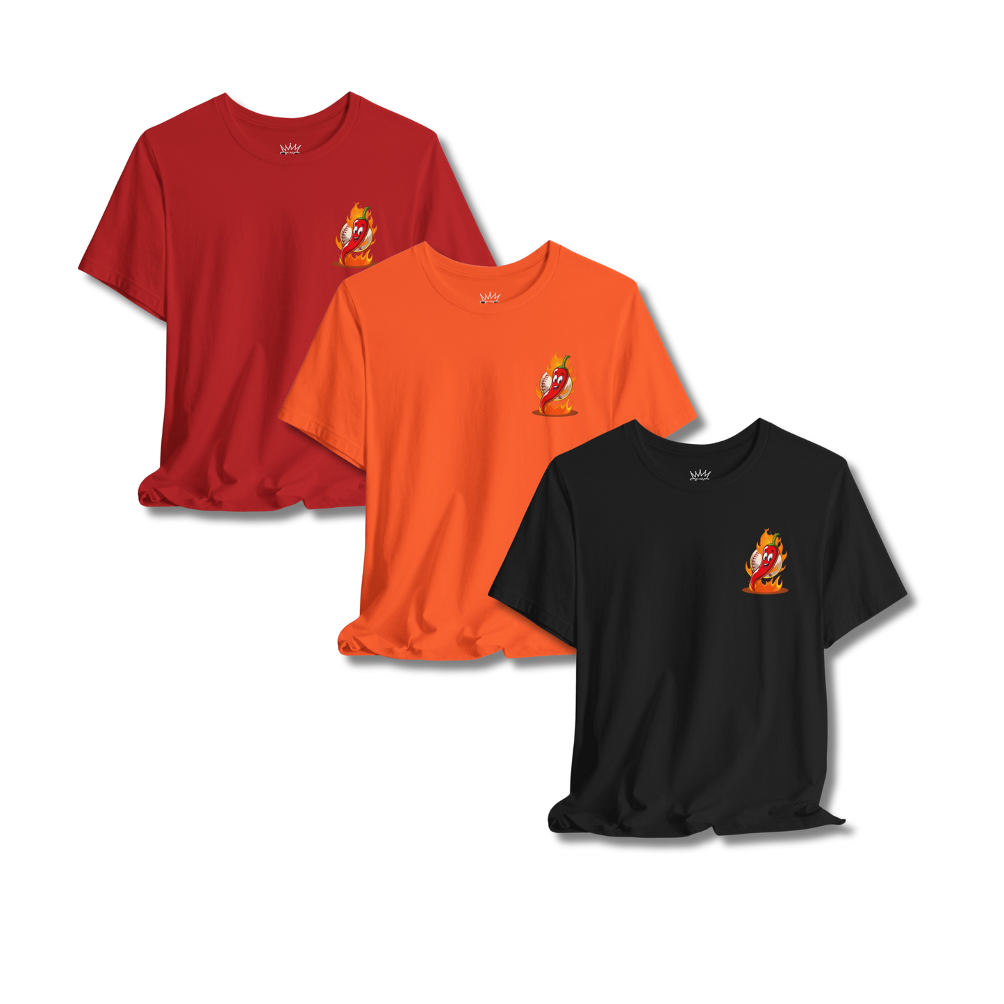 Adult "Throwing Heat" Baseball T-Shirt