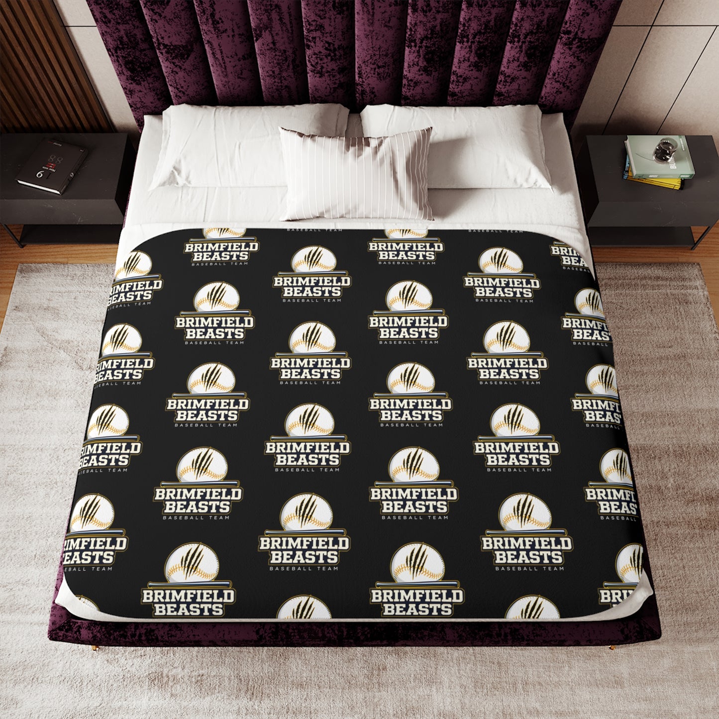 Brimfield Beasts Little League Sherpa Blanket