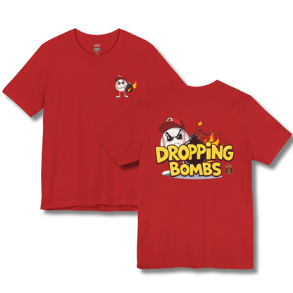 Adult "Dropping Bombs" Baseball Humor Tee