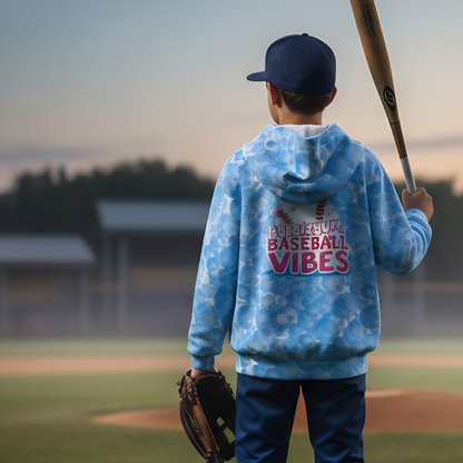 Youth Baseball Bubblegum Vibes Hoodie