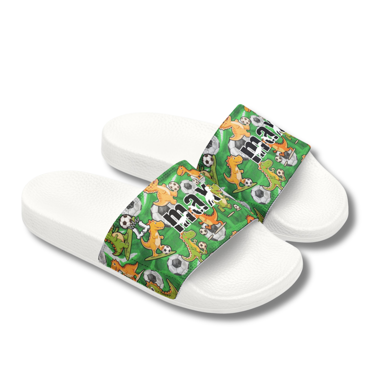 Personalized Youth Dinosaur Soccer Slides