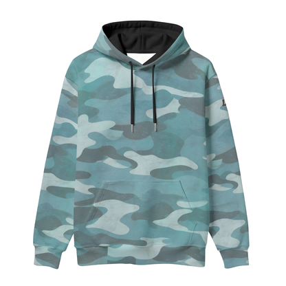 Adult Unisex Camo American Flag Baseball Hoodie