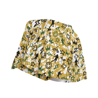 TRYLax Women's Butterfly Shorts - Girl's Graffiti Splash Edition