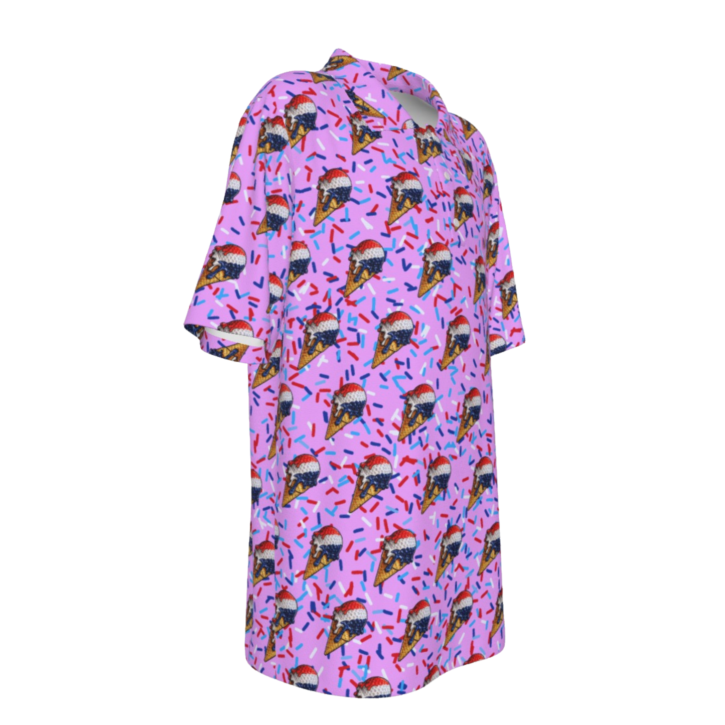 Teen / Youth UV Protection Polo Shirt, Ice Cream Golf Balls