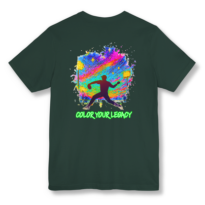 Adult Baseball Graphic T-Shirt, Colorful Design, Gift for Baseball Lover