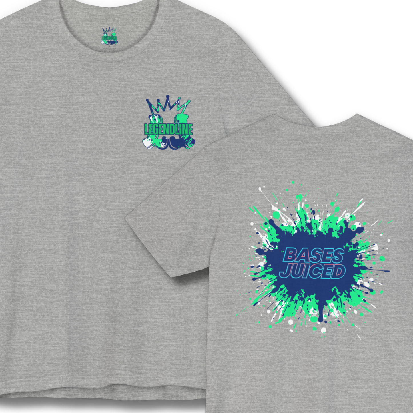Adult Unisex Baseball Design T-Shirt: Bases Juiced