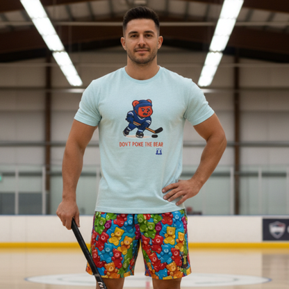 All-Over Print Adult Mesh Shorts: Gummy Bear Print