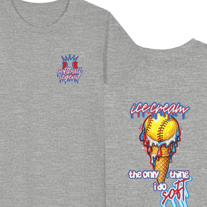 Youth Softball Ice Cream Drip T-Shirt