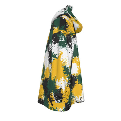 Adult Sturbridge Softball Sherpa Heavy Fleece Hoodie Blanket - Paint Splatter Edition