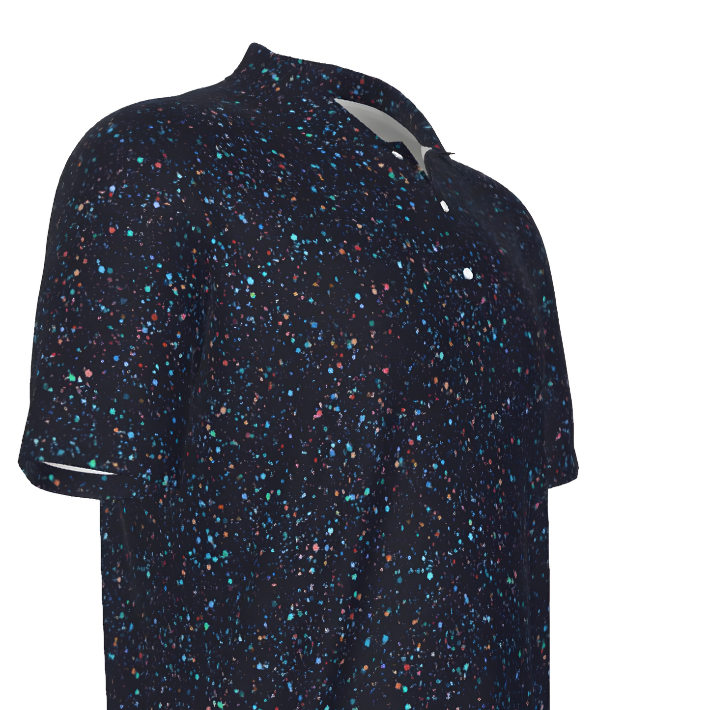Starry Night, All-Over Print Men's UV Protection POLO Shirt