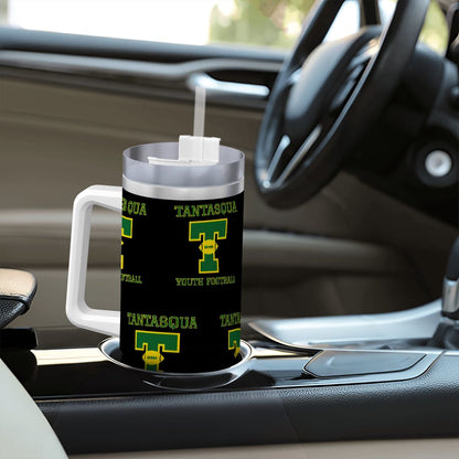 TYFC Travel Coffee Mug with Handle and Straw (40oz)