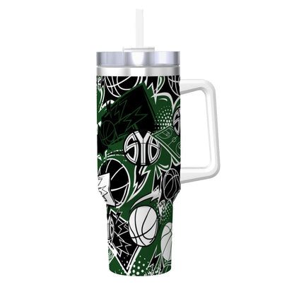 40oz SYB Travel Coffee Mug with Handle and Straw