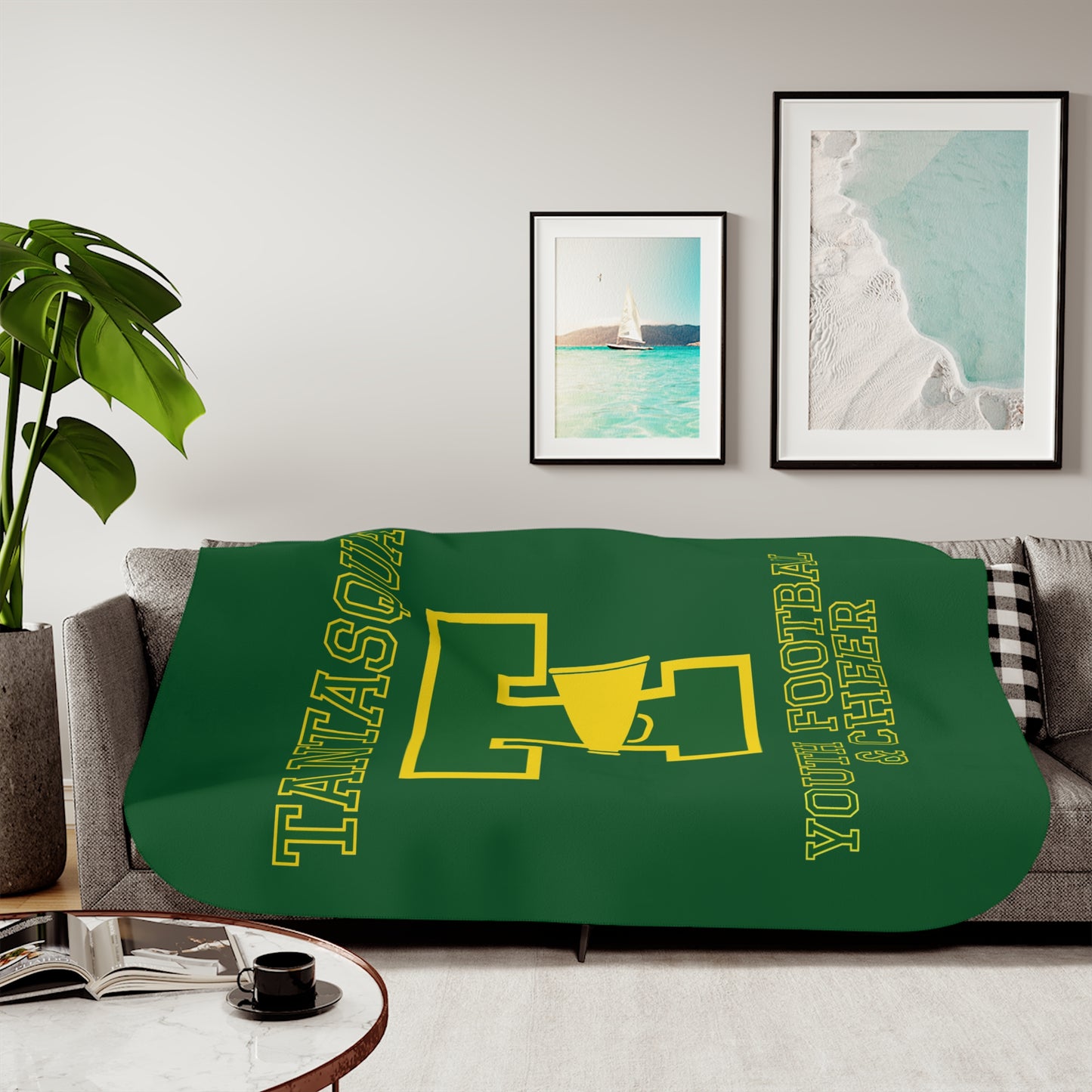 Warriors Cheer Sherpa Blanket