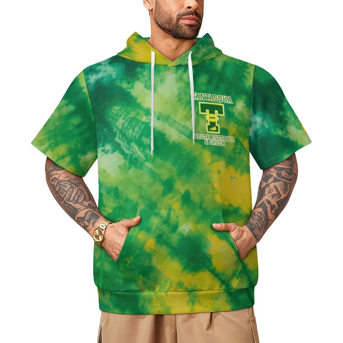 Personalized TYFC Adult/Teen Tie Dye Short Sleeve Hoodie