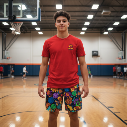 Unisex Mesh Basketball Shorts, Pop Art Design