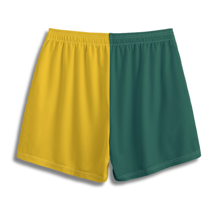 Youth Sturbridge Softball Shorts - Green/Gold Edition