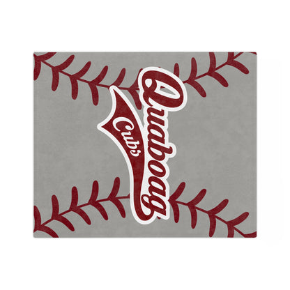 Quaboag Cubs Baseball Minky Plush Blanket