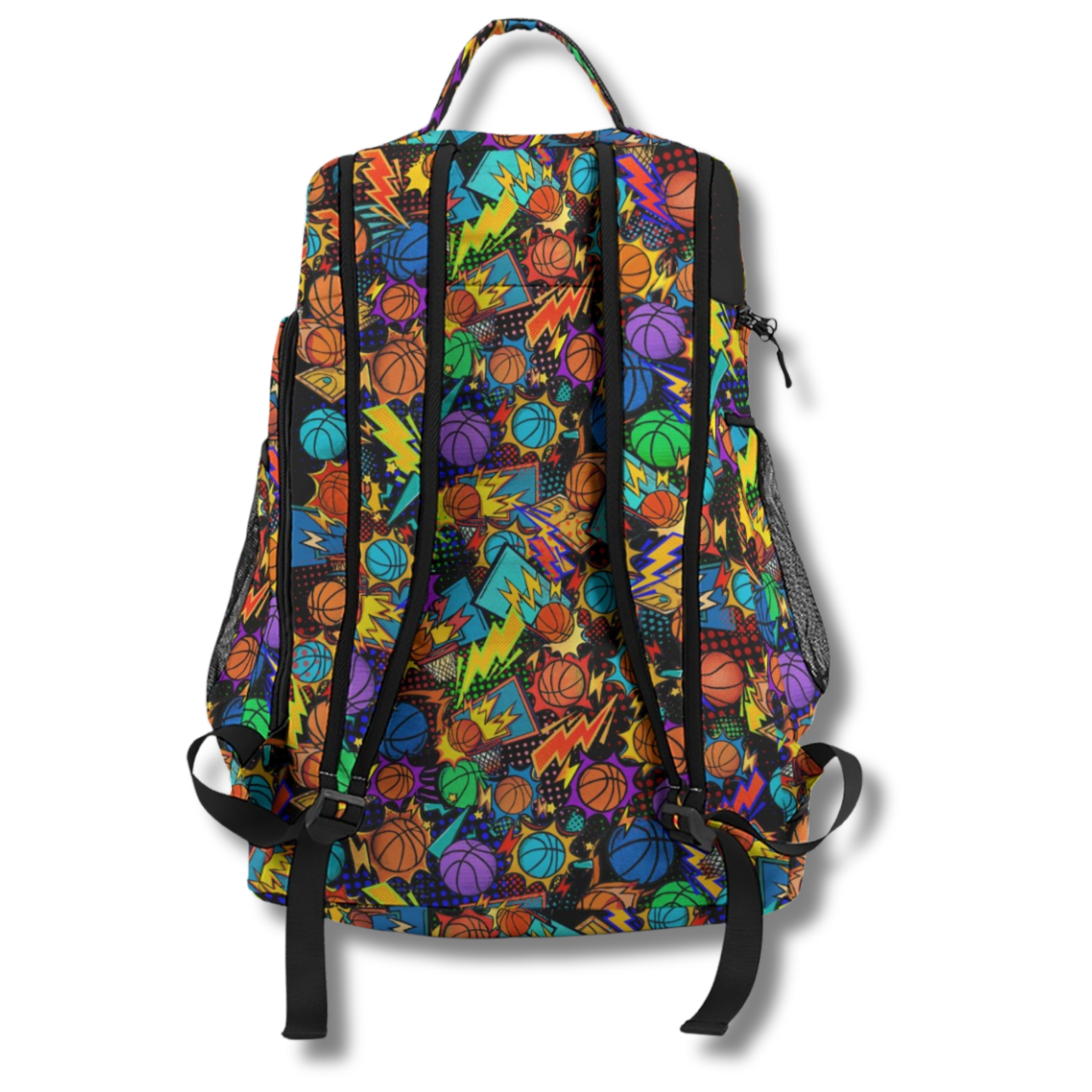 Personalized Large Multifunctional Basketball Sports Bag, Pop Art Edition