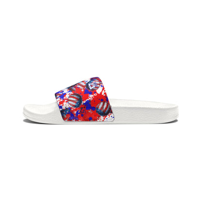 Youth Patriotic Removable-Strap Slides for Baseball Player, USA Baseball Slides