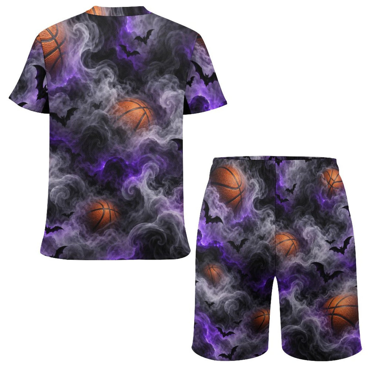 Youth Halloween Outfit, Kids Two Piece Basketball Mesh Set