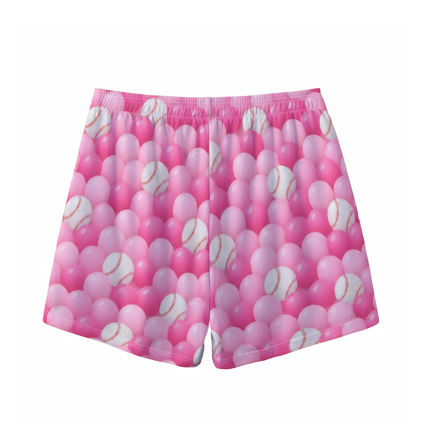 Teen and Adult Baseball and Bubbles Mesh Shorts