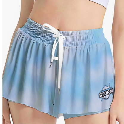 Women's Sturbridge Storm Softball In the Clouds Butterfly Shorts