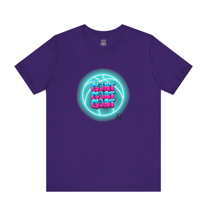 Adult Basketball T-Shirt, Neon Graffiti Goat Design